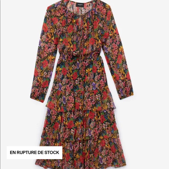 The Kooples Cocktail Flower print dress. - Picture 3 of 7